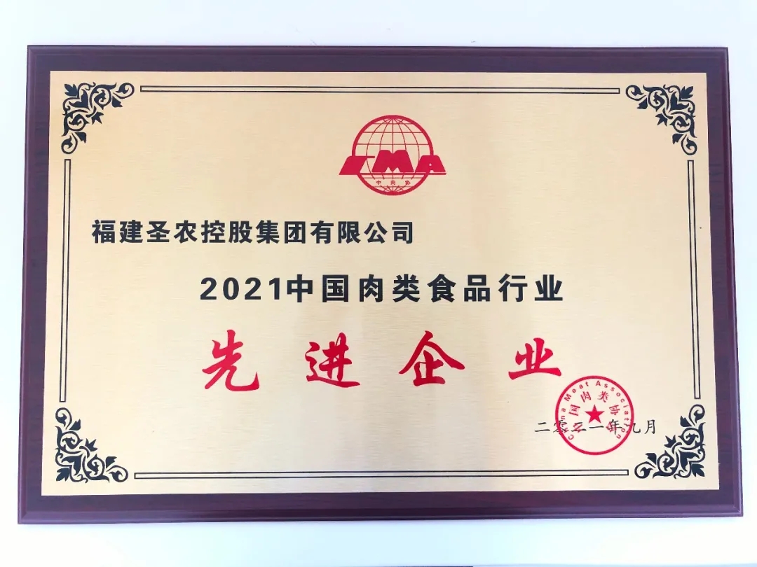2021（cq9电子集团）中国肉类食品行业先进企业